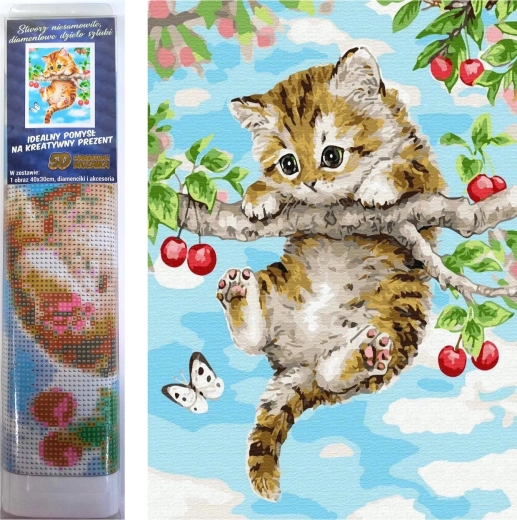 Norimpex diamantmaling Killing på kirsebærtræ 30x40 cm