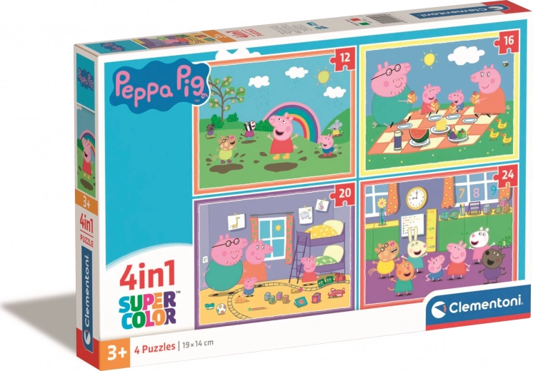 Clementoni Puslespil Gurli Gris 4-i-1