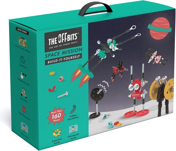 Transportabel emballage med hank og 160+ dele