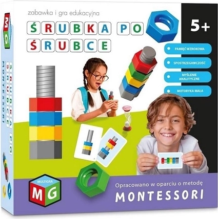 Montessori-sæt: Skrue for skrue
