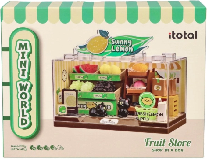 i-Total DIY miniature frugtbutik til samling