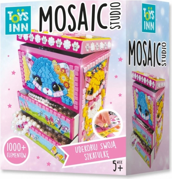 Kreativt sæt Casket Mosaic Cat