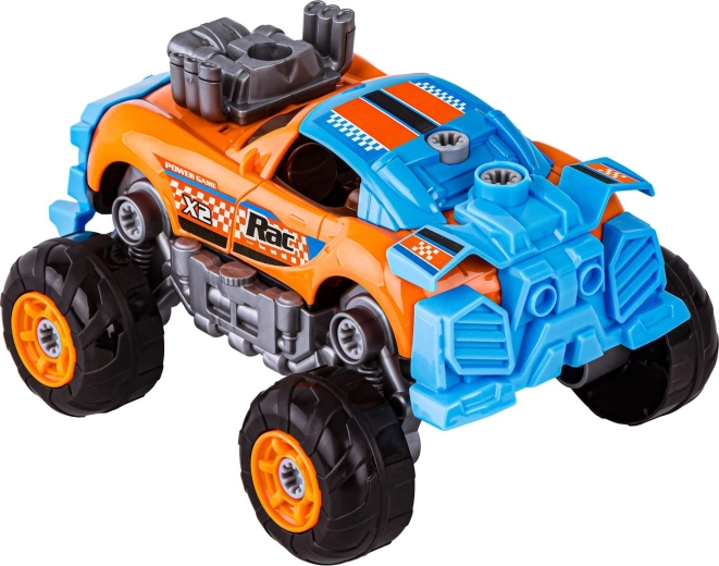3-i-1 ombygning: sportsvogn og monster truck