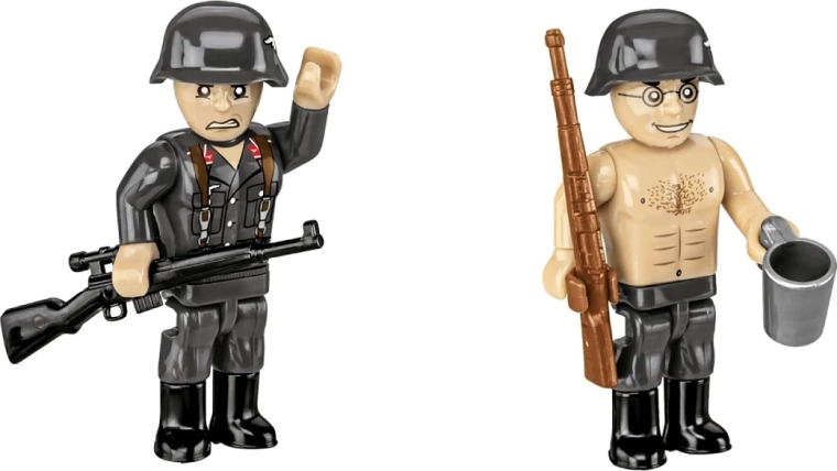 Artillerist-figurer med tilbehør