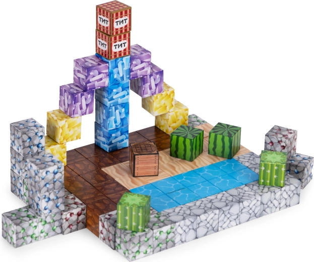 Kreativ bygning i pixel-universets stil