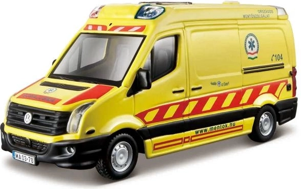 Metalredningskøretøjer 1:50 – mix af varevogne (24 stk) Bburago