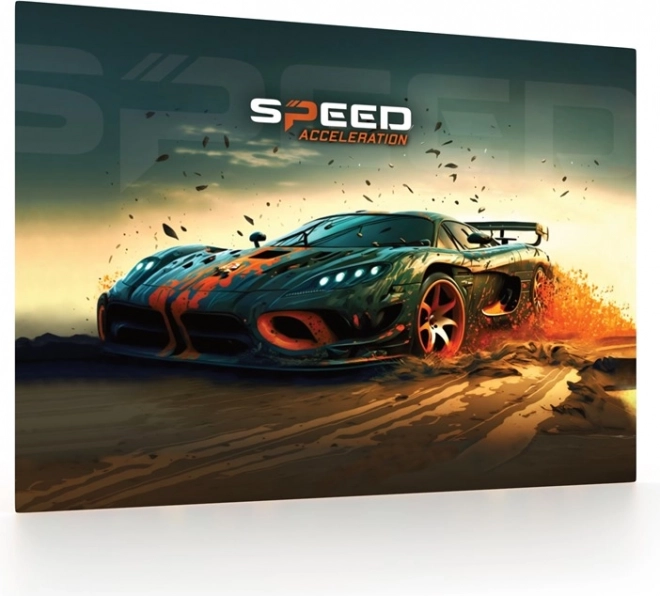 Bordmåtte med bilmønster 60x40 cm