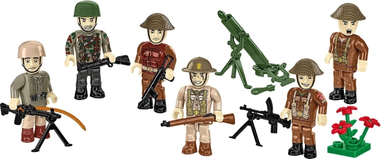 Seks detaljerede minifigurer til dynamiske scener