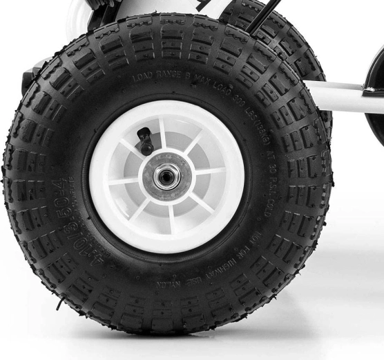 Oppustelige hjul med lejer for jævn kørsel