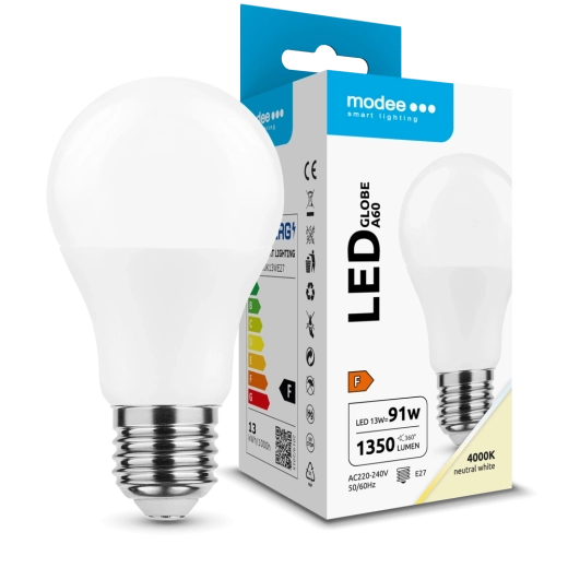 LED pære MODEE LIGHTING Globe A60 13 W E27 neutral hvid