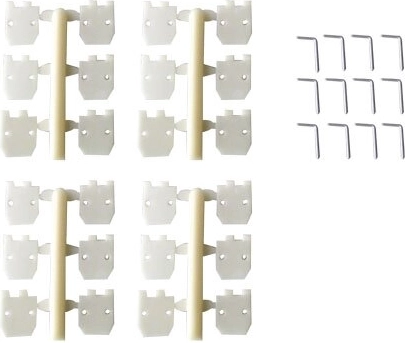 Hængsler JAMARA 11,2 × 11,2 mm, 12 stk.