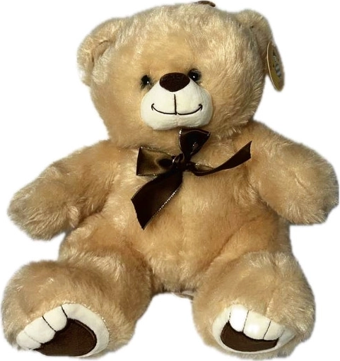 Lysebrun plysbamse 28 cm