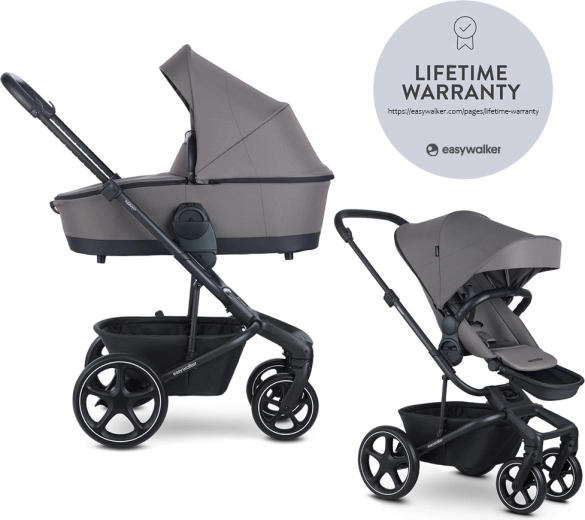 EASYWALKER kombivogn Harvey⁵ 2-i-1 LITE RWS – Pebble Grey
