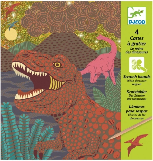 Djeco skrabebilleder Dinosaurer
