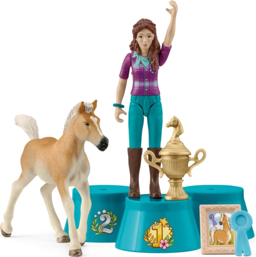 Schleich Pocket Set – præmieoverrækkelse efter turneringen med Lisa og føl
