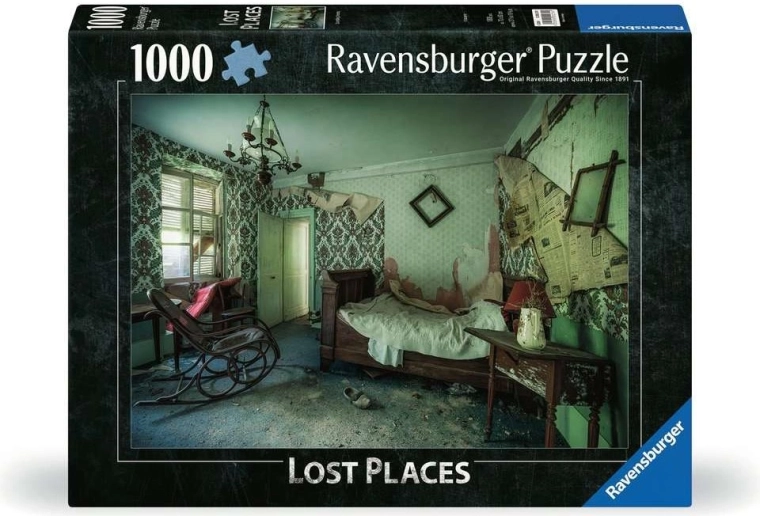Ravensburger puslespil Forladte steder: Det grønne soveværelse 1000 brikker