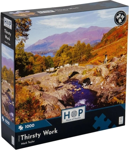 House of Puzzles Forfriskning ved bækken – puslespil med 1000 brikker