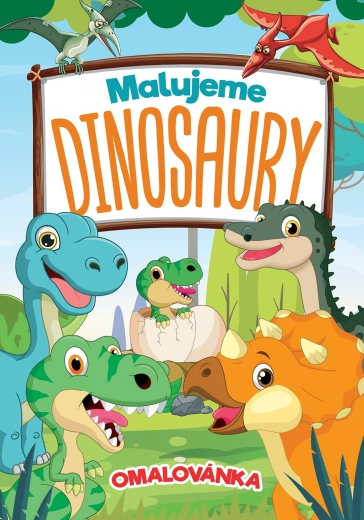 Vi maler dinosaurer - malebog for børn