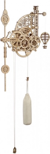 Ugears 3D mekanisk vægur af træ Aero