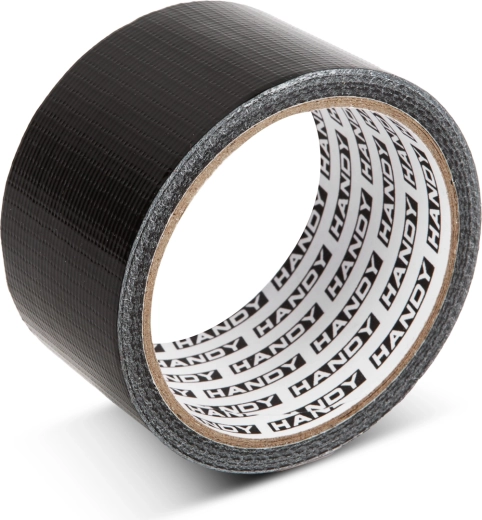 Universal tekstilforstærket tape, sort, 10 m × 48 mm