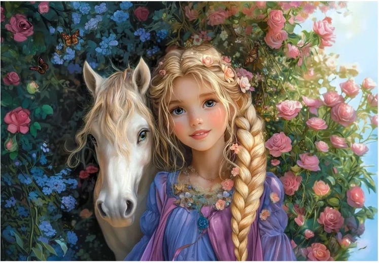 Castorland puslespil Prinsesse med hest 1500 brikker