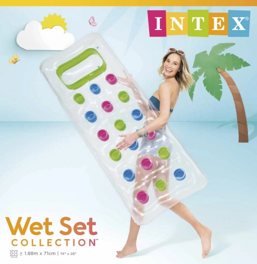 Oppustelig strandmadras 188 × 89 cm Intex