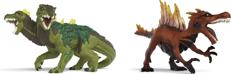 Sæt med figurer Ilddinosaur vs. jungleøgle