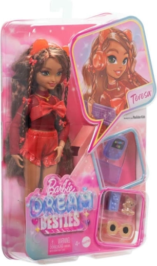 Barbie Dream Besties Teresa mode-dukke med lege-tilbehør