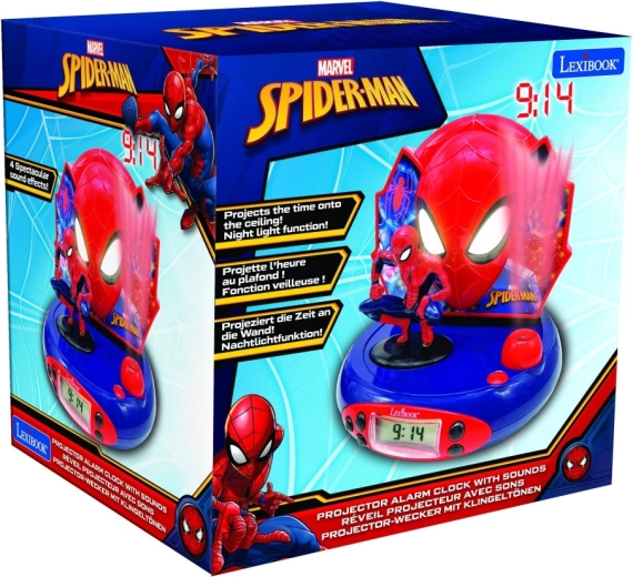 3D vækkeur med projektor SPIDER-MAN