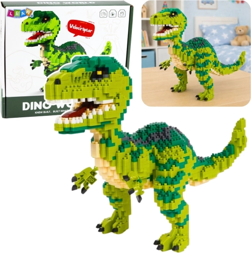 Byggesæt dinosaur Velociraptor 3D-figur 1457 dele