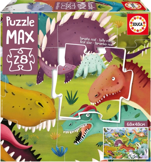 EDUCA Puzzle Dinosaurer 28 dele