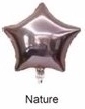 Folieballon stjerne i naturfarve 45 cm
