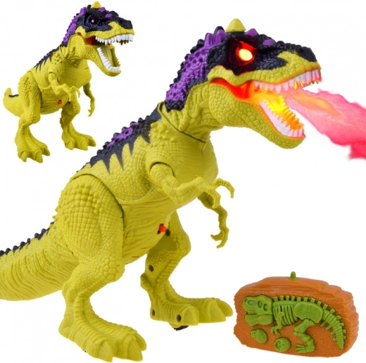 Interaktiv RC-dinosaur T‑Rex med røg-effekt