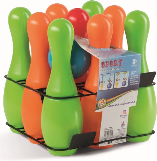 Androni bowling-sæt, kan fyldes med vand eller sand, 27 cm