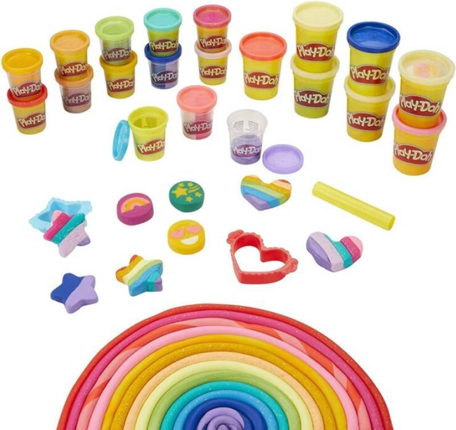 Stor kreativt sæt Play-Doh med 21 tuber