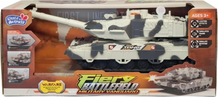 Militærtank med lys og lyd