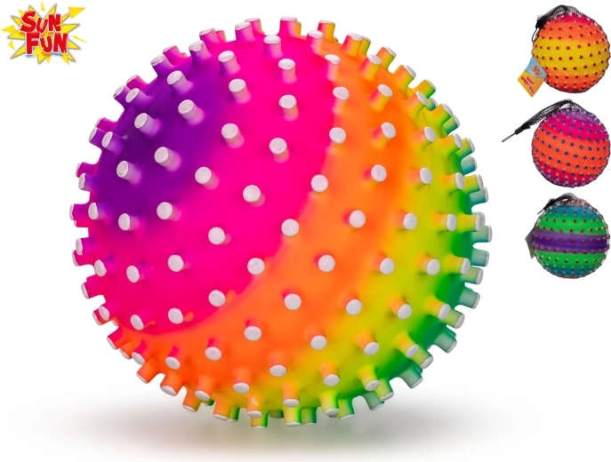 Sun Fun bold 21 cm – farverig plastikbold til haven, parken og poolen