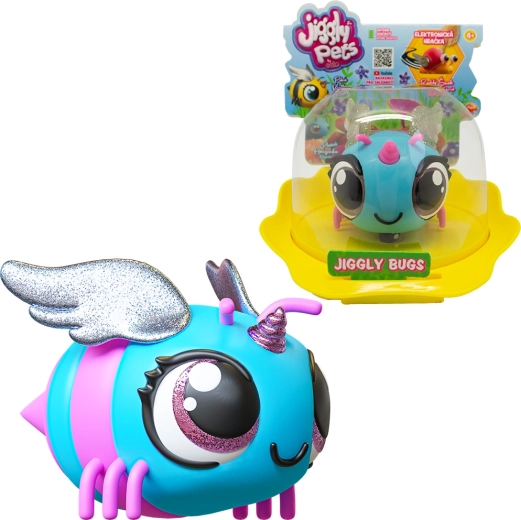 Interaktiv blå bi JIGGLY BUGS EOLO