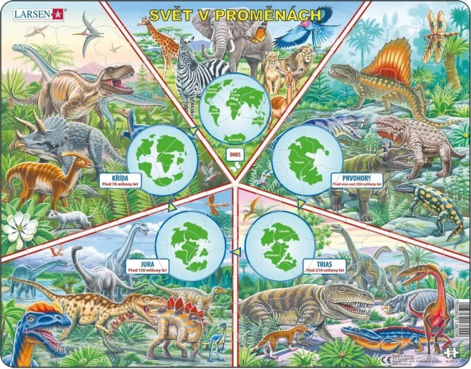 Puslespil Verden i forandring 100 brikker fra Larsen