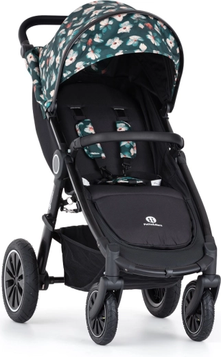 Petite&Mars sporty klapvogn Street+ Air black limited flowers