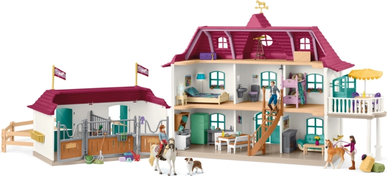 Schleich Horse Club landhus og stald ved søen