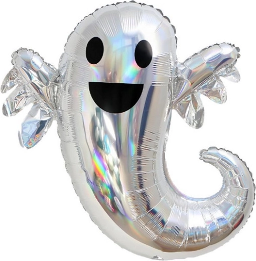 Holografisk folieballon Spøgelse - 1 stk.