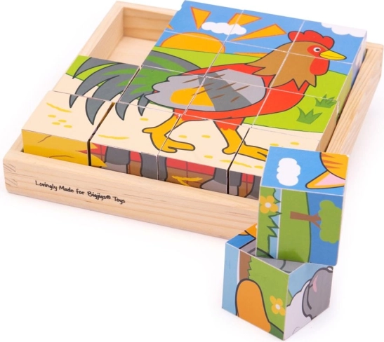 BIGJIGS TOYS billedklodser – gård