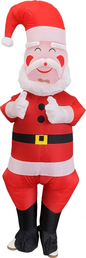 Oppusteligt Sankt Nikolaus-kostume til voksne