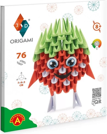 Alexander kreativt sæt ORIGAMI 3D – jordbær