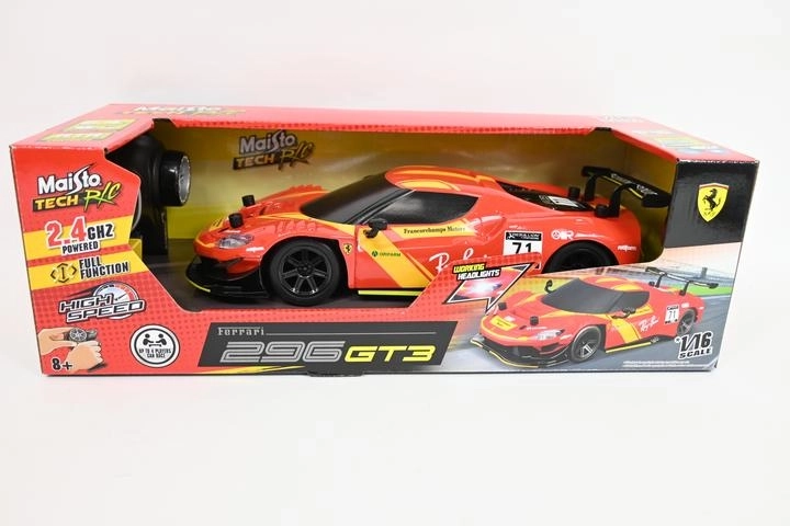 Maisto RC Ferrari 296 GT3 fjernstyret 1:16