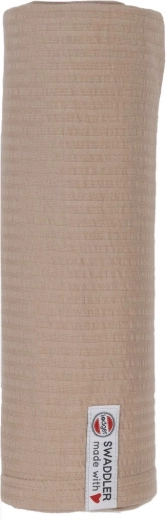 Lodger stofble swaddler seersucker beige 120 × 120 cm