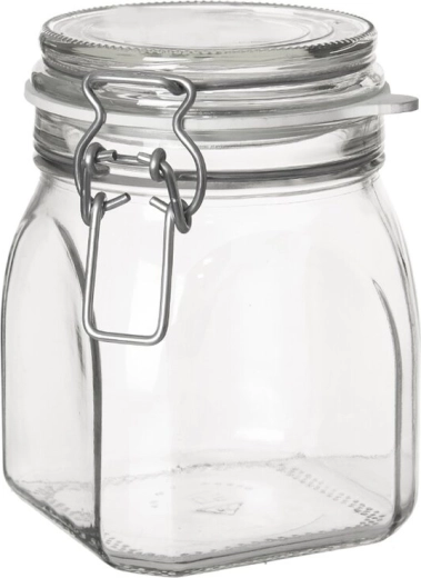 Glasbeholder med klaplukning Gothika 0,75 l