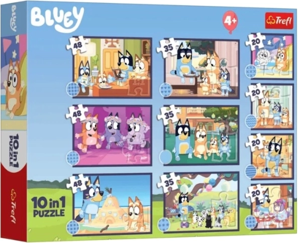 Puslespil Bluey 10 i 1