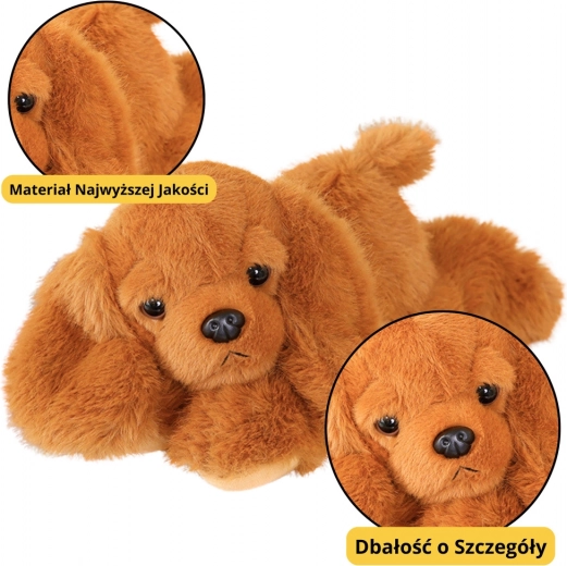 Plys hund Cocker Spaniel med vægtede poter brun 30 cm